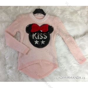 Sweater hoody soft long sleeve with minie baby girl puppy (4-14 years) ITALIAN MODA IM218173
