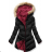 LHD-B-746 Women's coat quilted jacket with fur lhd fashion (s-xl)
