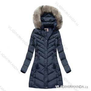 Women's jacket warm coat with fur two-sided mhm fashion (s-xl) LEU18-MHM-W735
