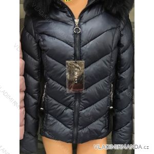 Coat jacket women's warm with fur s-west fashion (s-2xl) LEU180007
