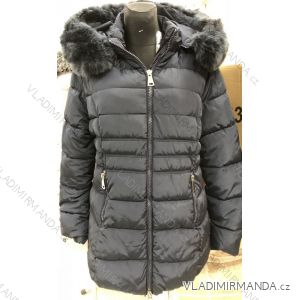 Coat jacket women's warm with fur s-west fashion (s-2xl) LEU18B1053
