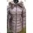 Coat jacket women's warm with fur s-west fashion (s-2xl) LEU18B1052
