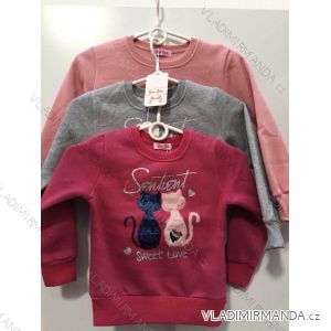 Sweatshirt warm with sequins baby girl (3-8 years old) YOUYOU RX-18044
