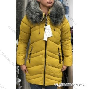 Winter satin coat with fur (s-xxl) POLAND GAR18016
