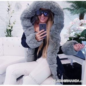 Winter coat with fur women's (s-xxl) POLAND GAR18018
