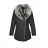 Women's jacket warm leatherette with fur (3xl-6xl) POLAND LEU18-10H5520BIG
