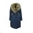 Ladies jacket warm furry with fur (s-2xl) POLAND LEU18-10H5528
