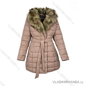 Ladies jacket warm furry with fur (3xl-6xl) POLAND LEU18-10H5527BIG
