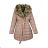 Ladies jacket warm furry with fur (3xl-6xl) POLAND LEU18-10H5527BIG
