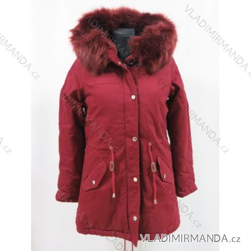 Women's jacket / park warm with fur (s-2xl) POLAND LEU18-10H5507
