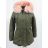 Jacket / park women warm with fur (s-2xl) POLAND LEU18-10H5511
