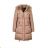 Jacket / coat women's quilted quilted with fur (s-2xl) LIBLAND LEU18-10H7752

