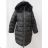 Jacket / coat ladies warm quilted with fur (s-2xl) LIBLAND LEU18-10H70525
