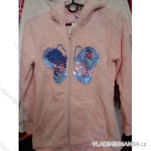 Sweatshirt- jacket warm fur baby and teen girl (134-164) GLASS BEAR MA418893
