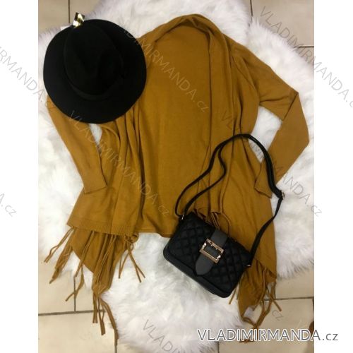Cardigan / short sweater with fringe short sleeve ladies (uni sl) ITALIAN Fashion IM9184242
