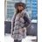 Winter jacket furskin with leather pockets warm artificial fur (s-4xl) AFASHION AF18048 black S