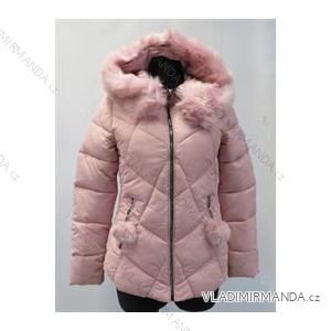 Winter jacket quilted with lady's fur (m-2xl) POLSKá móda LEU1810H1810
