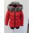Winter jacket quilted with lady's fur (m-2xl) POLSKá móda LEU1810H1804

