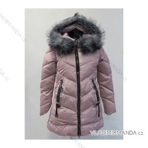 Winter jacket quilted with ladies' fur (m-2xl) POLSKá móda LEU1810H9515
