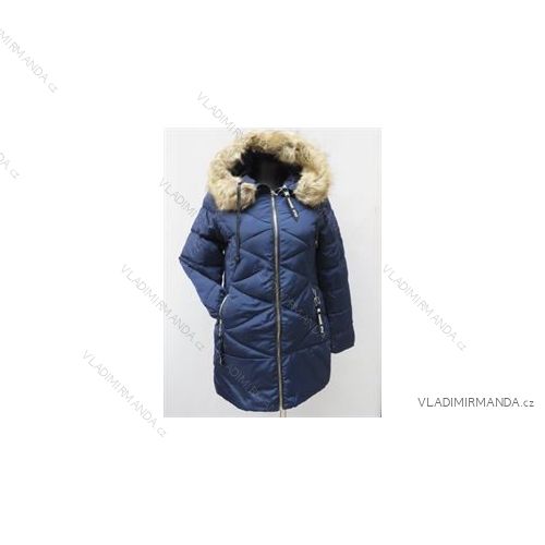 Winter coat with fur coat (s-2xl) POLSKá Móda LEU180810KL161