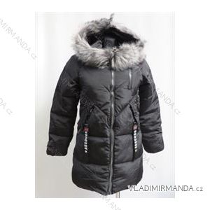 Coat winter quilted lady with fur (m-2xl) POLSKá móda LEU181728
