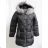 Coat winter quilted lady with fur (m-2xl) POLSKá móda LEU181728
