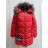 Coat winter quilted lady with fur (m-2xl) POLSKá Moda LEU181625
