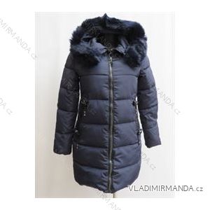 Coat winter quilted lady with fur (m-2xl) POLSKá Móda LEU18888
