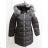 Coat winter quilted lady with fur (m-2xl) POLSKá móda LEU1809H1733
