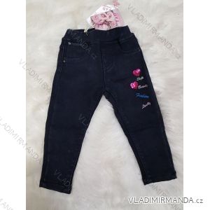 Jeans rifle with rubber at the waist of insulated infant baby girl (74-98) FAD DY-1069