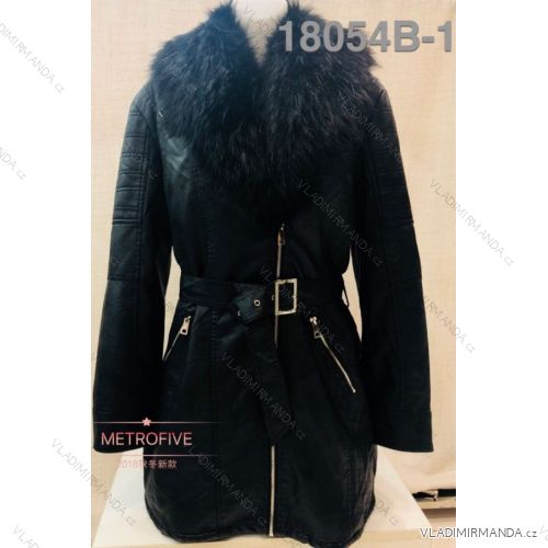 Coat with fur quilted ladies (s-2xl) METROFIVE MET1818054B-1