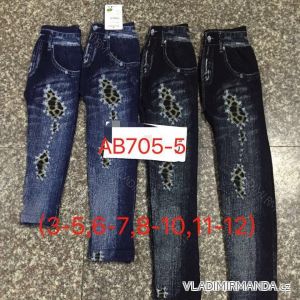 Leggings warm jeans for children and adolescent girls (3-12 years) ELEVEK AB705-5
