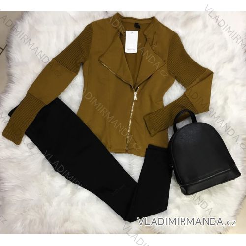 Zipper ladies sweater (sl) ITALY MODA IM518371855

