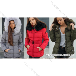 Winter jacket with hood and fur (K-ZELL) ITALIAN MODA 8136K

