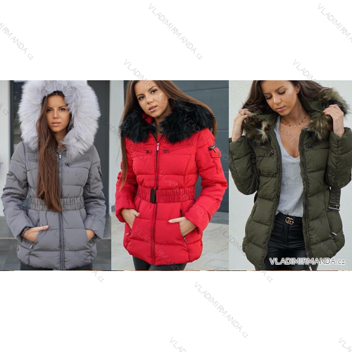 Winter jacket with hood and fur (K-ZELL) ITALIAN MODA 8136K