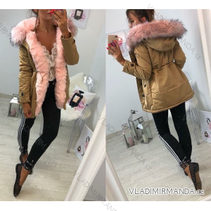 Coat winter park with fur women KZELL ITALIAN MODA 8035K-B