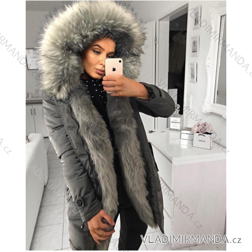 Coat winter park with fur women K-ZELL ITALIAN MODA IM917016