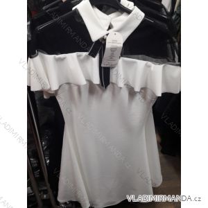 Elegant Short Ladies Dress with Brooch (uni s / m) ITALIAN MODA IM919024
