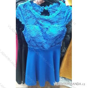 Elegant short dress with lace lace (uni sl) ITALIAN MODA IM919039

