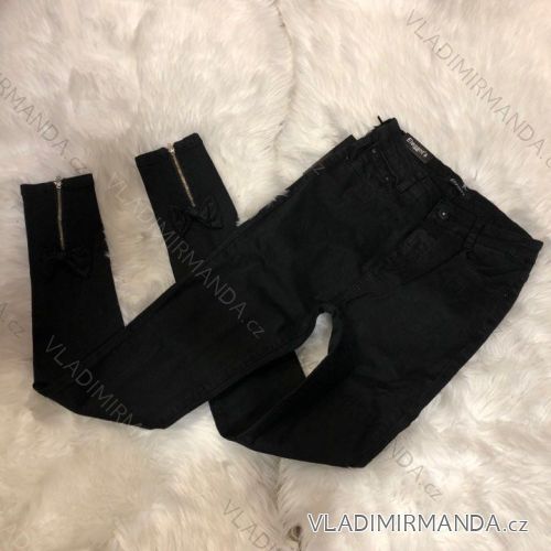 Jeans rifle with lace bow and zipper (30-36 / xl-5xl) GOURD GD2706-L