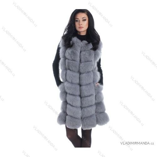 Winter jacket furskin with leather pockets warm artificial fur (s-4xl) AFASHION AF18048