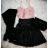 Leatherette skirt with lace (sml) ITALIAN Fashion IM9181066