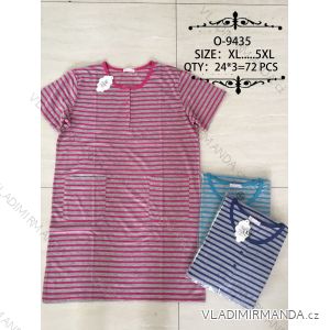 Women's Short Striped Dress Oversized (xl-5xl) O-9435-1
