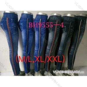 Women's Long Denim Leggings (M / L-XL / 2XL) ELEVEK BH9555-4
