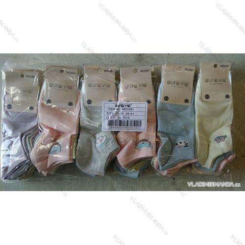 Women's ankle cotton socks (35-41) AURA.VIA ND3381
