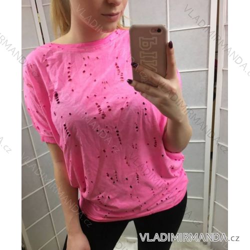 T-shirt short sleeve dirked womens (uni xl-3xl) ITALIAN Fashion IM518201