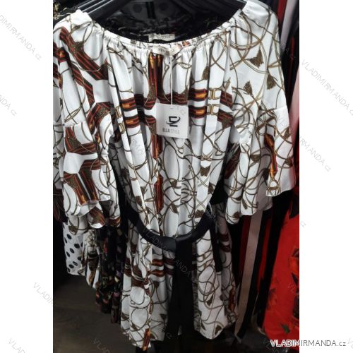 Short summer dress with bare shoulders (uni s / m) ITALIAN MODE IM919180
