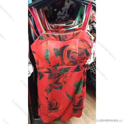Short summer dresses flowered (uni s / m) ITALIAN MODE IM919181
