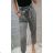 Pants long waist black and white jacquard women (sl) ITALIAN MODE IM919294
