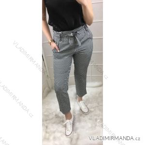Pants long waist black and white jacquard women (sl) ITALIAN MODE IM919294
